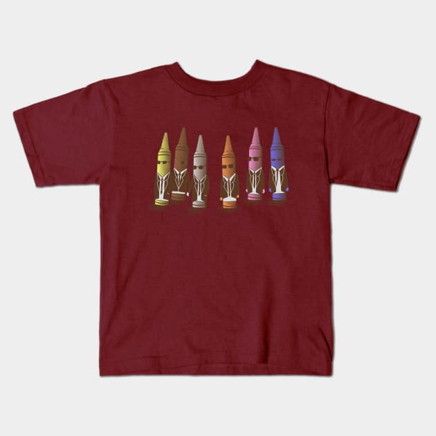 Reservoir Crayon Kids T-Shirt by salvatrane